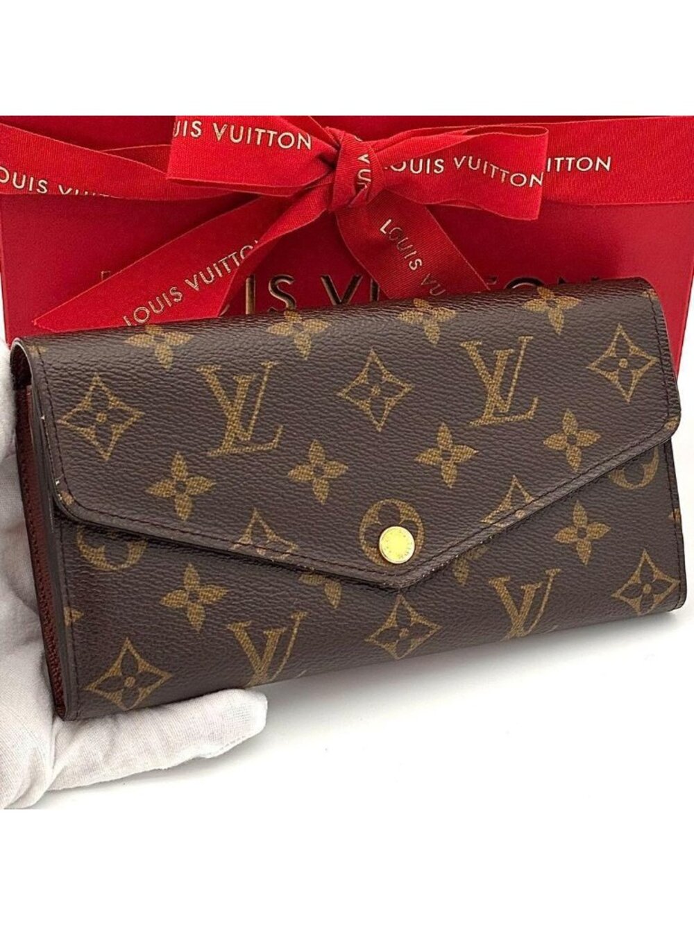 Louis Vuitton Bifold Wallet Monogram Portefeuille Sarah Brown